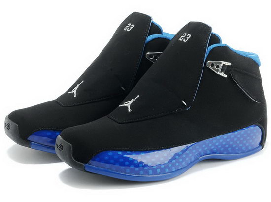Air Jordan Retro 18 Black Blue On Sale